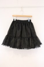 画像1: metamorphose / オーガンジーカラーパニエ size1 クロ O-26-05-23-001-ME-SK-IG-OS (1)