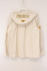 画像4: PINK HOUSE / プレッピーテディネーム使いフーディジャケット  アイボリー O-26-05-23-040-LO-JA-IG-OS (4)