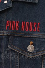 画像2: PINK HOUSE / ネームタグ付き刺繍デニムジャケット 3(M) インディゴ O-26-05-23-042-LO-JA-IG-OS (2)
