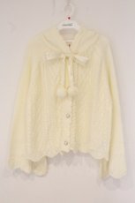 画像1: m petit by misako / TT*AOKリボンツキカーディガン LL アイボリー O-26-05-23-044-LO-TO-IG-OS (1)