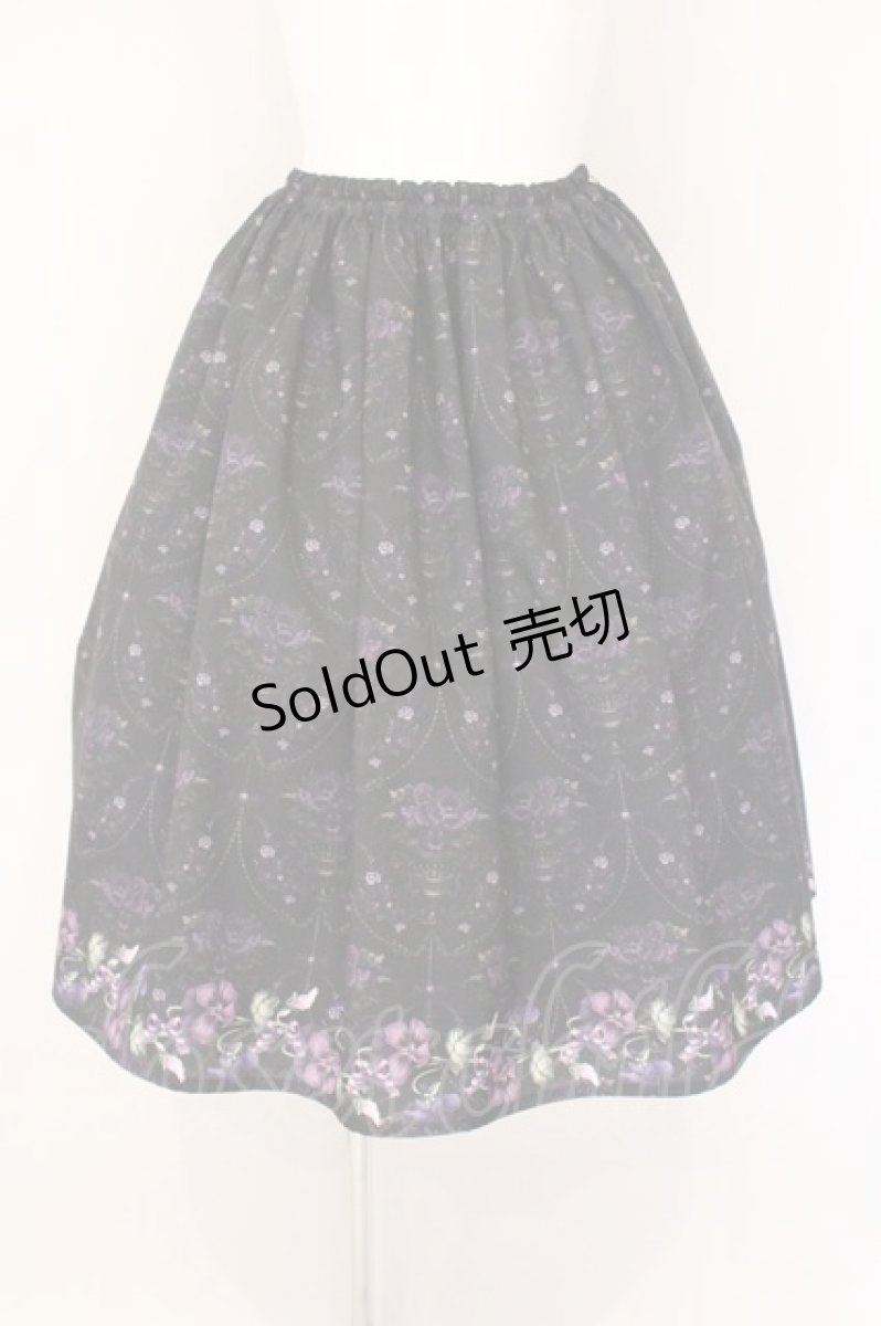 画像1: Enchantlic Enchantilly / 麗しのヴィオレッタスカート  クロ O-26-05-23-050-LO-SK-OW-OS (1)