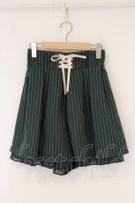 画像1: axes femme / アソート柄編上ショートパンツ  グリーン O-26-05-23-059-AX-PA-IG-OS (1)