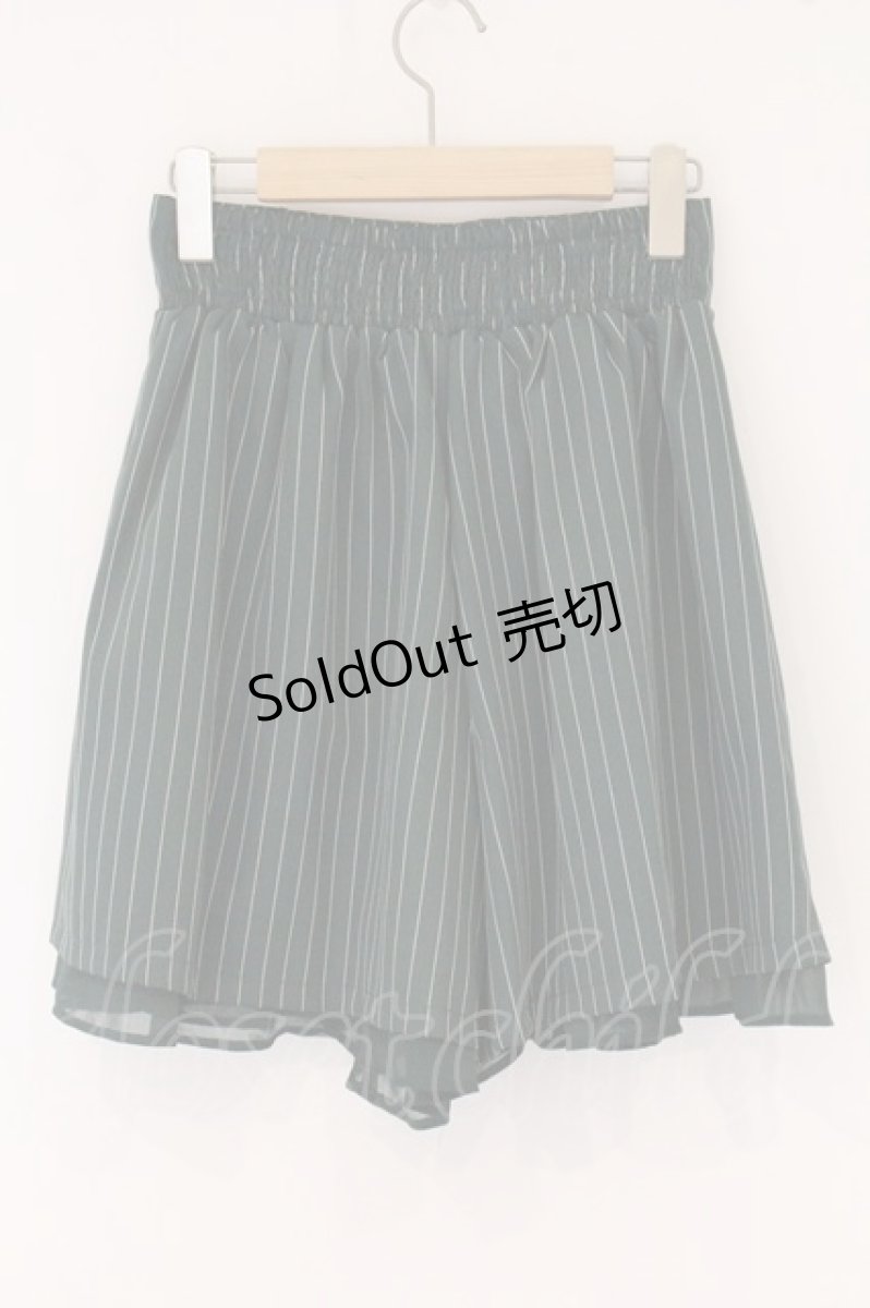 画像3: axes femme / アソート柄編上ショートパンツ  グリーン O-26-05-23-059-AX-PA-IG-OS (3)