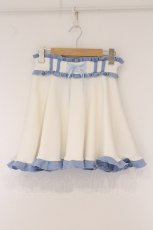 画像1: Jamie エーエヌケー / ジャージのスカート  ホワイト×サックス O-26-05-23-061-LO-SK-IG-OS (1)