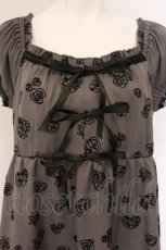 画像2: axes femme / フロッキーローズチュニック F グレー O-26-05-23-085-AX-TO-OW-OS (2)