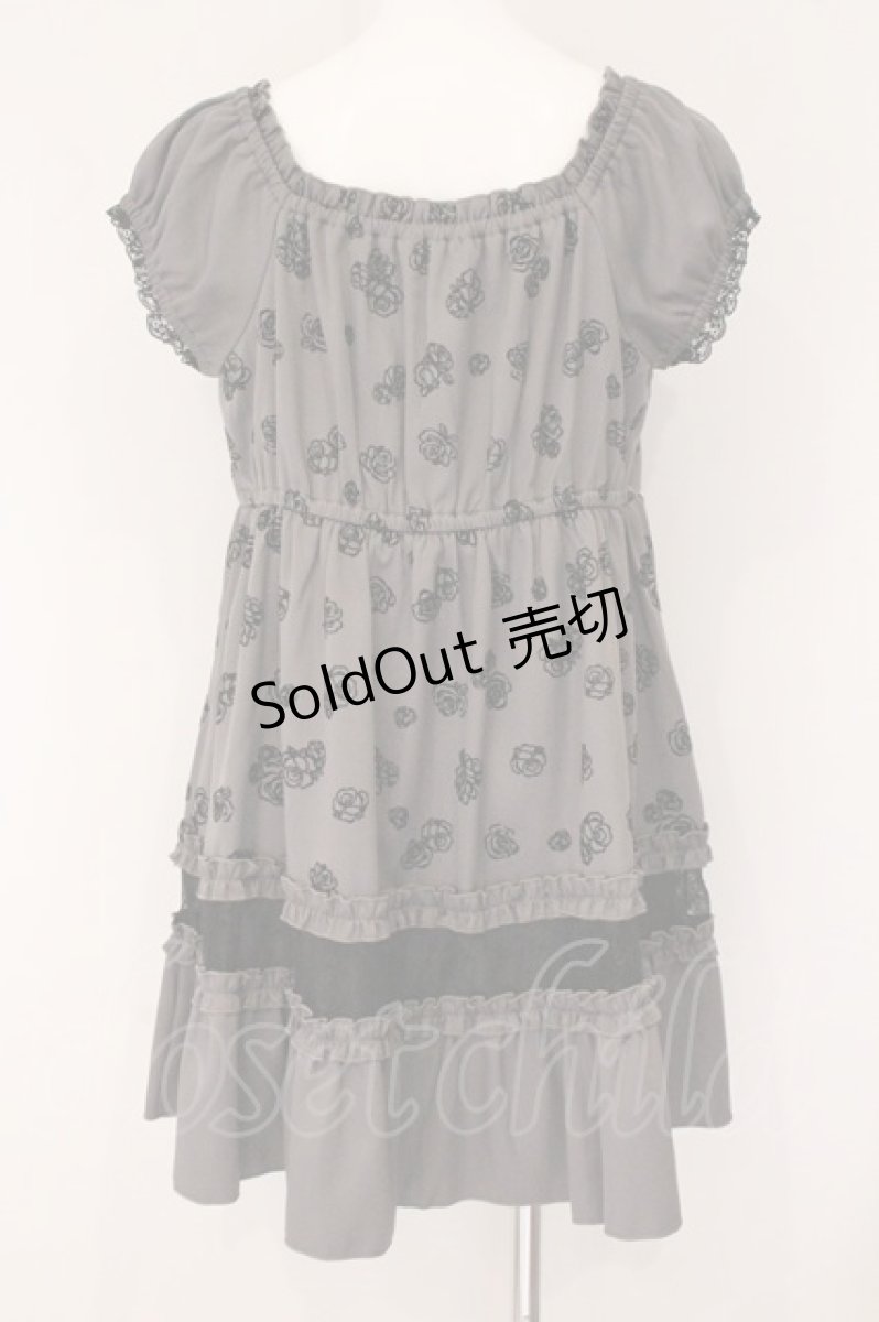 画像3: axes femme / フロッキーローズチュニック F グレー O-26-05-23-085-AX-TO-OW-OS (3)