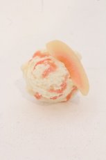 画像2: Q-pot. / ピーチアイスクリームリング  シロ O-26-05-23-089-QP-AC-YM-OS (2)