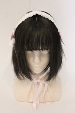 画像2: BABY,THE STARS SHINE BRIGHT / お花レースの小さなリボンヘッドドレス  ピンク O-26-05-23-090-BA-AC-YM-OS (2)