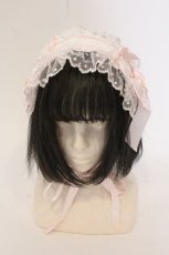 画像2: Angelic Pretty / レースハートチャームバラレースヘッドドレス  ピンク O-26-05-23-091-AP-AC-YM-OS (2)