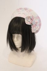 画像1: Angelic Pretty / Sugaryタータンチェックベレー  アイボリー×ピンク O-26-05-23-092-AP-AC-IG-OS (1)
