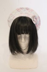 画像2: Angelic Pretty / Sugaryタータンチェックベレー  アイボリー×ピンク O-26-05-23-092-AP-AC-IG-OS (2)