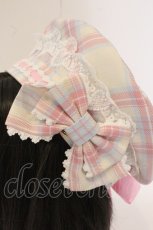 画像3: Angelic Pretty / Sugaryタータンチェックベレー  アイボリー×ピンク O-26-05-23-092-AP-AC-IG-OS (3)