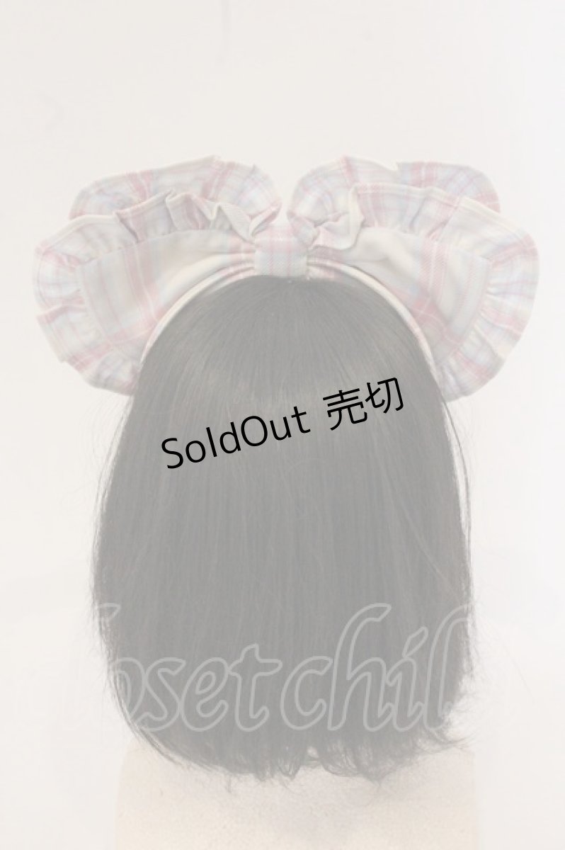 画像4: Angelic Pretty / Sugaryタータンチェックカチューシャ  アイボリー O-26-05-23-094-AP-AC-IG-OS (4)