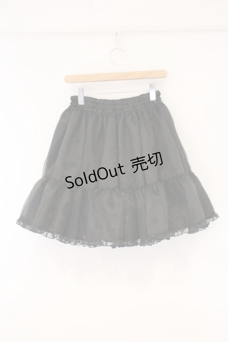 画像4: metamorphose / オーガンジーカラーパニエ size1 クロ O-26-05-23-001-ME-SK-IG-OS (4)