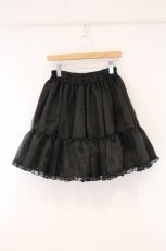 画像4: metamorphose / オーガンジーカラーパニエ size1 クロ O-26-05-23-001-ME-SK-IG-OS (4)