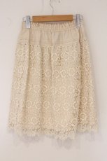 画像4: Toi et Bonbon / フラワーレーススカート  アイボリー O-26-05-23-020-LO-SK-IG-OS (4)