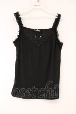 画像1: axes femme / ローズレースタンクトップ F クロ O-26-05-25-001-AX-TO-OW-OS (1)