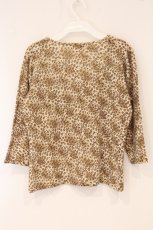 画像3: INGEBORG / ローズモチーフ使いレオパードニットソー S ベージュ×ブラウン O-26-05-25-028-LO-TO-OW-OS (3)