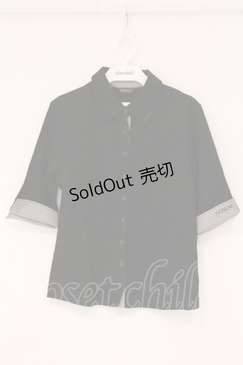 画像1: INGEBORG / グレンチェック切り替えカットブラウス M クロ O-26-05-25-031-LO-BL-OW-OS (1)