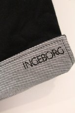 画像2: INGEBORG / グレンチェック切り替えカットブラウス M クロ O-26-05-25-031-LO-BL-OW-OS (2)