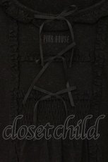 画像2: PINK HOUSE / フリル使いカットソー M クロ O-26-05-25-033-LO-TO-OW-OS (2)