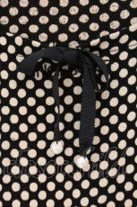 画像2: INGEBORG / リボン使いドットＴシャツ M クロ O-26-05-25-034-LO-TO-OW-OS (2)