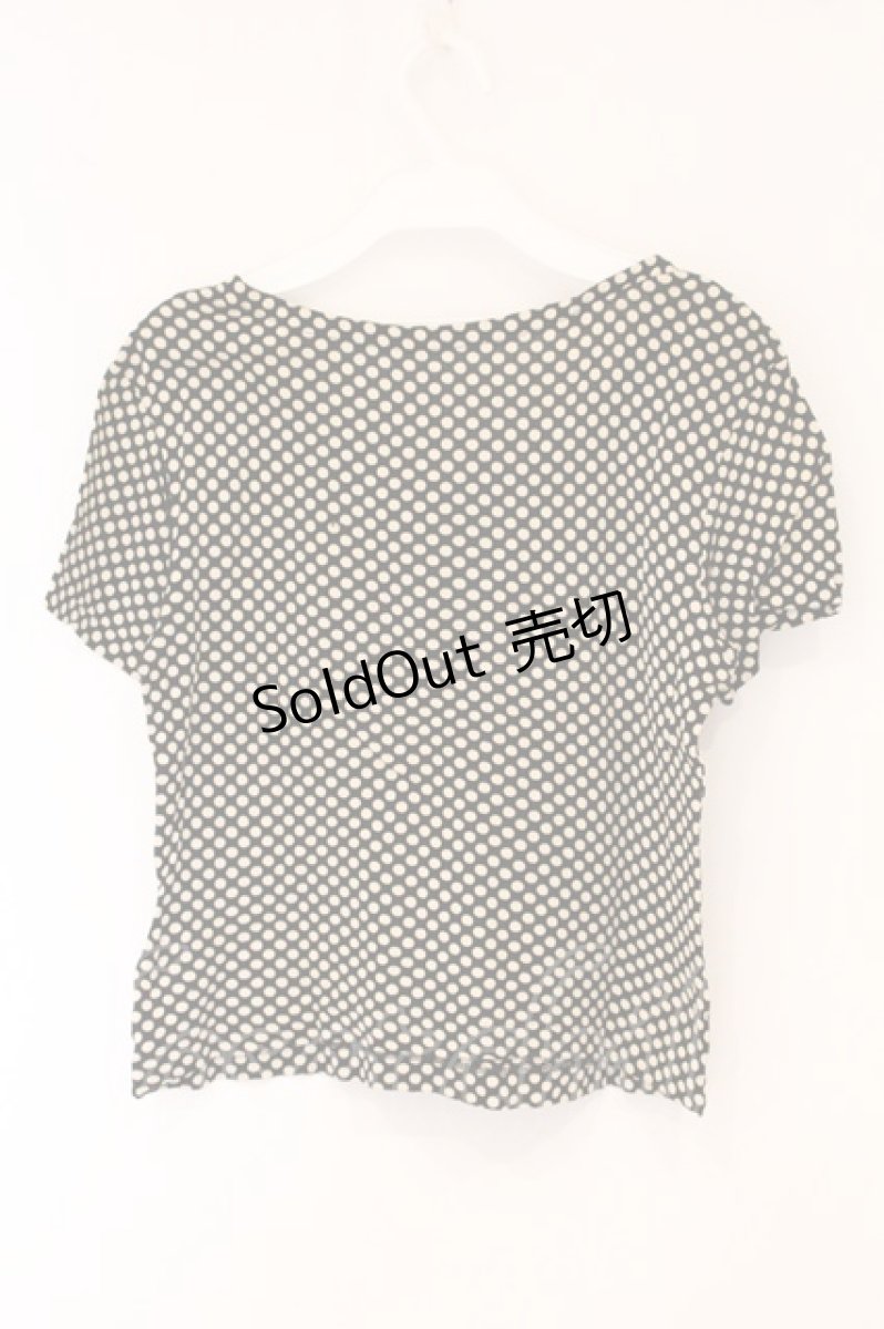画像3: INGEBORG / リボン使いドットＴシャツ M クロ O-26-05-25-034-LO-TO-OW-OS (3)