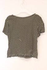 画像3: INGEBORG / リボン使いドットＴシャツ M クロ O-26-05-25-034-LO-TO-OW-OS (3)