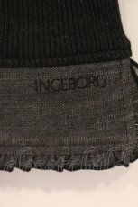 画像2: INGEBORG / 切り替えテレコトップス M クロ O-26-05-25-038-LO-TO-OW-OS (2)