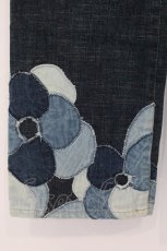 画像2: INGEBORG / 裾パッチワークデニムパンツ M インディゴ O-26-05-25-047-LO-PA-OW-ZT533 (2)