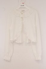 画像1: axes femme / ぽこぽこフリルボレロ F シロ O-26-05-25-050-AX-TO-OW-OS (1)