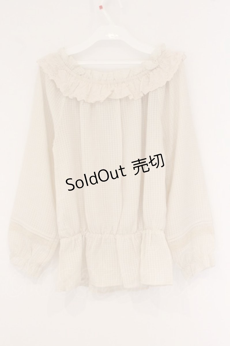 画像3: axes femme / シアーチェックプルオーバー M キナリ O-26-05-25-055-AX-TO-OW-OS (3)