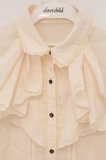 画像2: axes femme / ラッフルフリルブラウス M キナリ O-26-05-25-060-AX-BL-OW-OS (2)