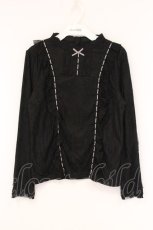 画像1: axes femme / はしごレースデザインプルオーバー M クロ O-26-05-25-062-AX-TO-OW-OS (1)