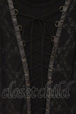 画像2: STEAM / フロントレースアップTシャツ  ブラック O-26-05-25-069-HN-TO-OW-OS (2)