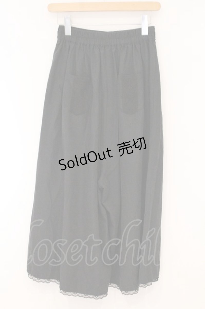 画像3: axes femme / スエード調ワイドパンツ M クロ O-26-05-25-072-AX-PA-OW-OS (3)