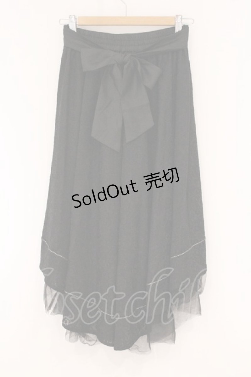 画像3: axes femme / 総レースフィッシュテールスカート M クロ O-26-05-25-074-AX-SK-OW-OS (3)