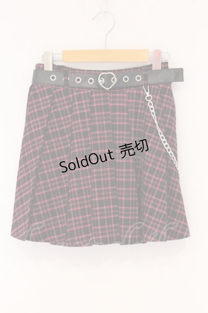 画像1: Ank Rouge / ハートベルトチェーンスカパン M ピンク O-26-05-25-078-CA-SK-OW-OS (1)