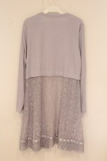 画像3: axes femme / UVカットレース切替カーデ F ラベンダー O-26-05-25-087-AX-TO-IG-OS (3)