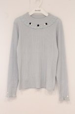 画像1: axes femme / バラボトルネックニットプルオーバー F サックス O-26-05-25-089-AX-TO-IG-OS (1)