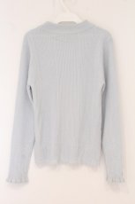 画像3: axes femme / バラボトルネックニットプルオーバー F サックス O-26-05-25-089-AX-TO-IG-OS (3)