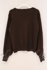画像3: axes femme / 時計×歯車刺繍ニットカーディガン F ブラウン O-26-05-25-094-AX-TO-IG-OS (3)