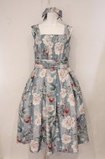 画像1: Forest Wardrobe 森林衣樹 / 森林のかご2.0 花柄ジャンパースカートセット  白ばら＆いちご O-26-05-25-016-LO-OP-IG-OS (1)