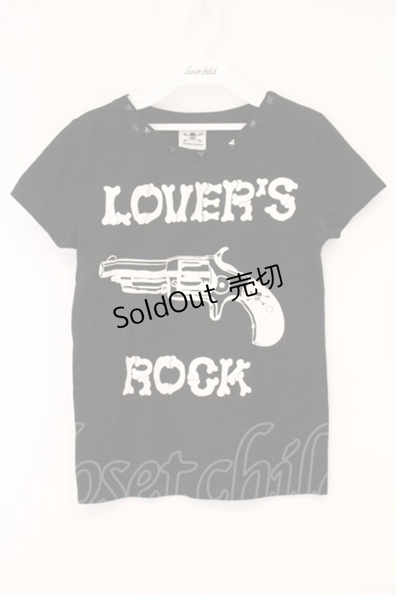 画像1: LOVER'S ROCK / ピストルプリントTシャツ  ブラック O-26-05-25-018-PU-TS-IG-OS (1)