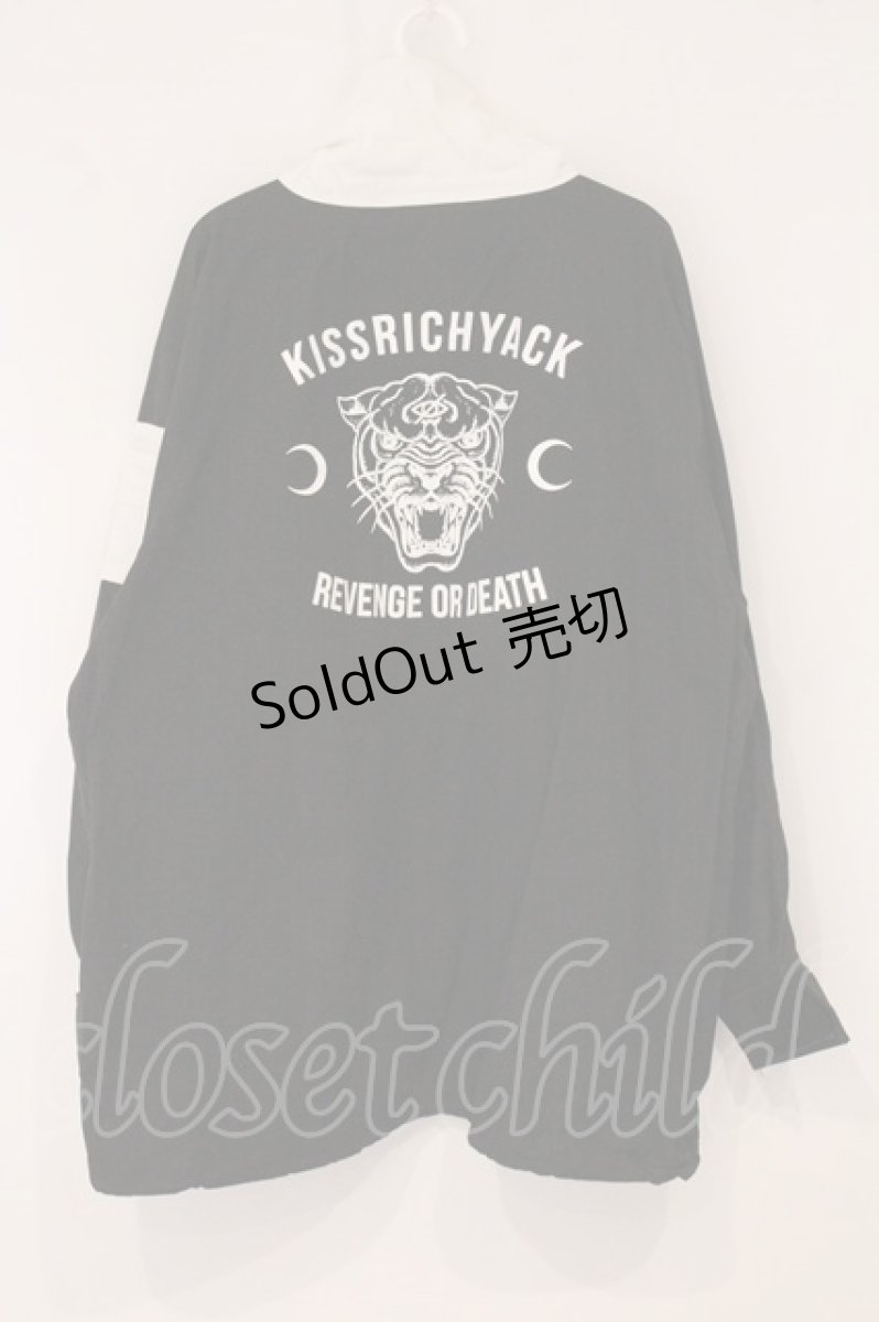 画像3: KRY CLOTHING / 「BARAM」オーバーサイズトップス  ブラック×ホワイト O-26-05-25-023-PU-TO-IG-ZI (3)