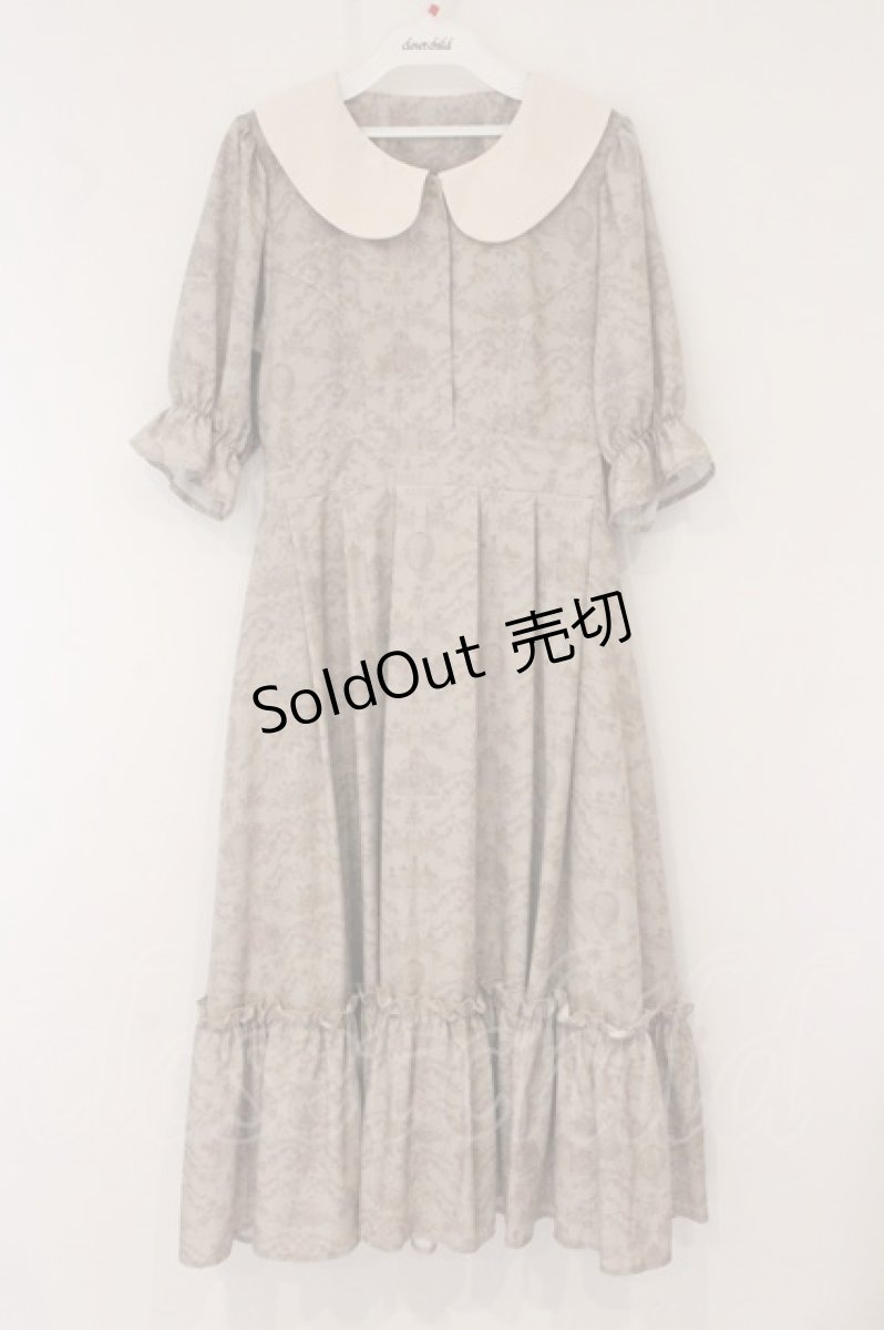 画像1: m petit by misako / NINA’Sコラボトワルドジュイワンピース M ベージュ O-26-05-26-031-LO-OP-OW-OS (1)