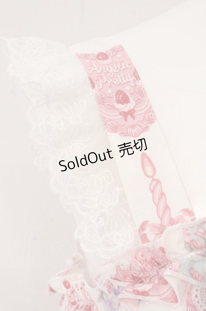 画像5: Angelic Pretty / Happy Cakesリボンジャンパースカート  オフシロ O-26-05-26-004-AP-OP-IG-OS (5)