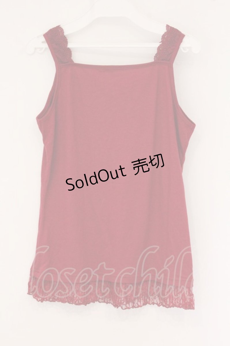 画像3: axes femme / リボン通しタンクトップ M アカ O-26-05-26-067-AX-TO-OW-OS (3)