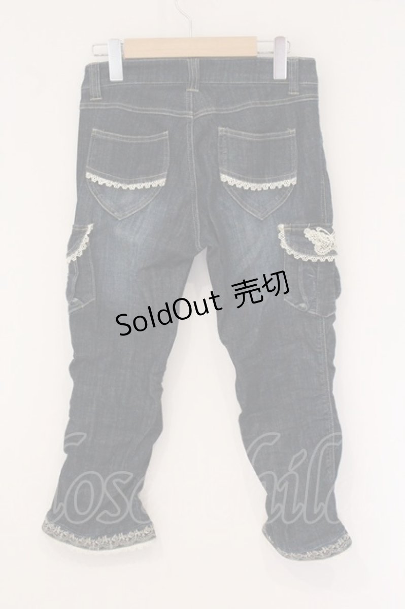 画像3: axes femme / カーゴ風デニムパンツ S インディゴ O-26-05-26-069-AX-PA-OW-ZT533 (3)