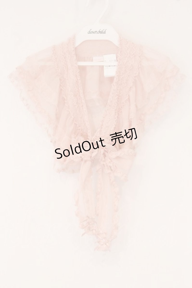 画像1: PINK HOUSE / ソフトチュールショール  ピンク O-26-05-26-085-LO-ZA-OW-OS (1)